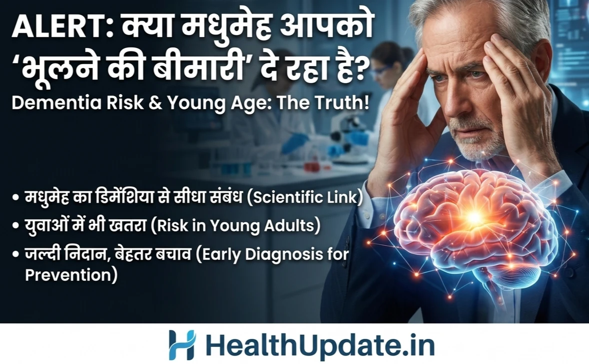 कम उम्र में डायबिटीज होने से भूलने की बीमारी का खतरा - HealthUpdate.in Research Update