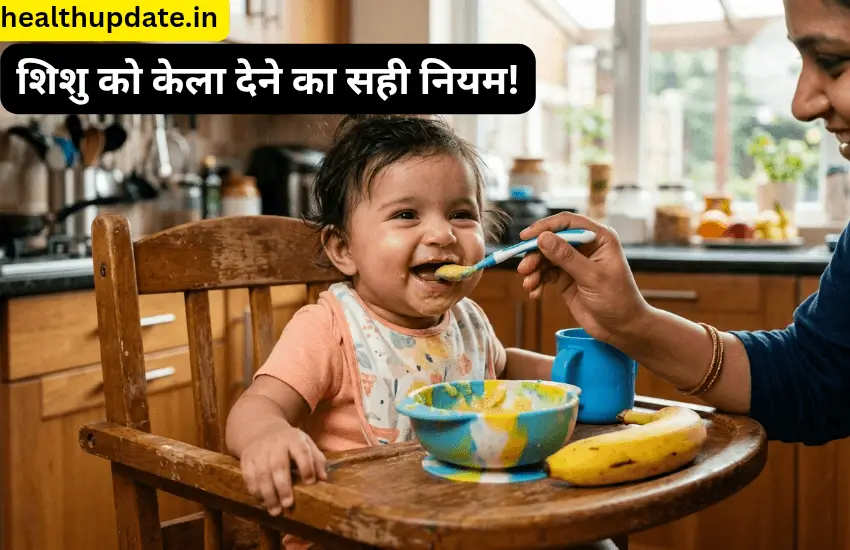 baccho ko kela kab khilana chahiye, sahi tarika aur fayde