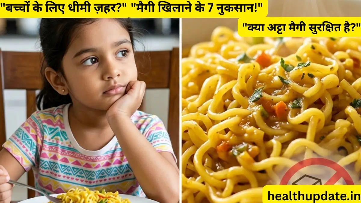 बच्चों को मैगी खिलाने के नुकसान और अट्टा मैगी के साइड इफेक्ट्स